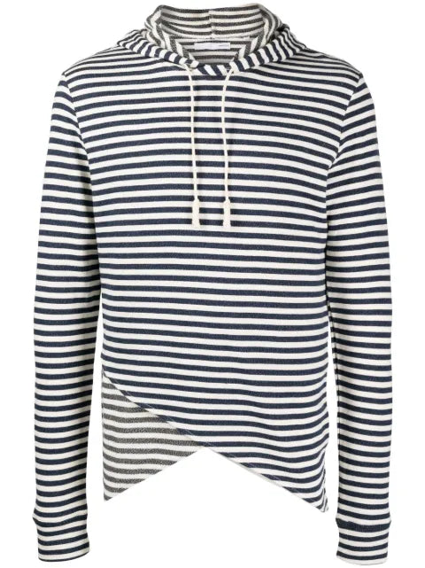 Private Stock striped cotton hoodie