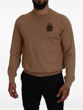 Dolce & Gabbana embroidered logo-patch sweater