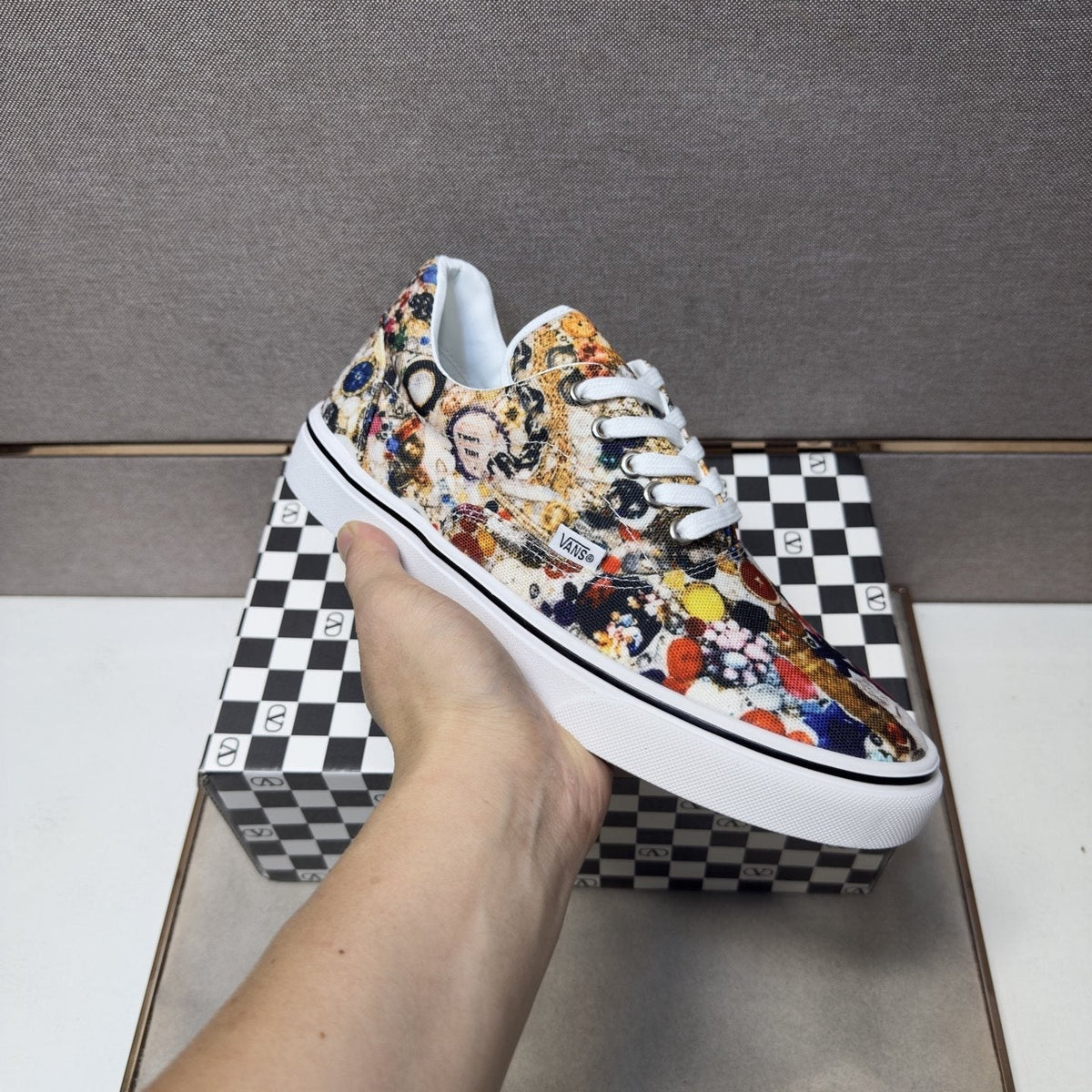 Vans Men's Floral Print Low-Top Sneakers